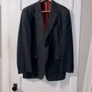 JOSEPH TURNER Dark Grey Wool Sport Coat Blazer-42R